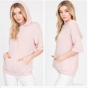 French Terry Blush Hoodie!